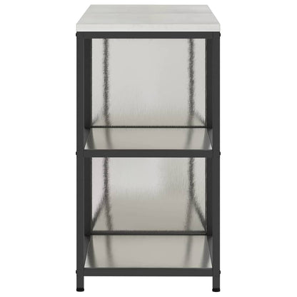 vidaXL Kitchen Storage Set HATTEM 2 pcs Silver Stainless Steel