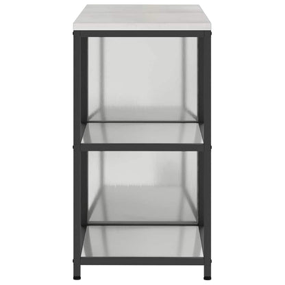 vidaXL Kitchen Storage Set HATTEM 2 pcs Silver Galvanised Steel