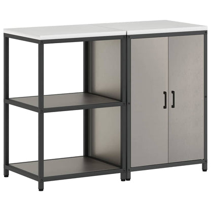 vidaXL Kitchen Storage Set HATTEM 2 pcs Rusty Steel