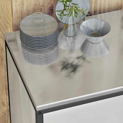 vidaXL Kitchen Storage Set HATTEM 3 pcs Silver Galvanised Steel