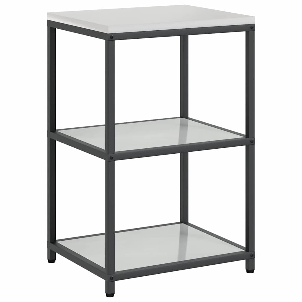 vidaXL Kitchen Storage Set HATTEM 3 pcs Silver Galvanised Steel