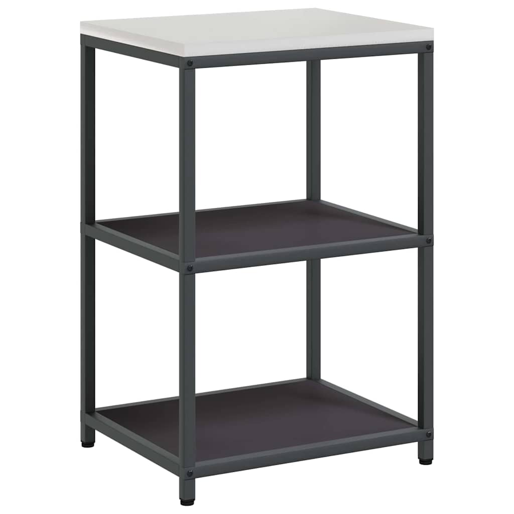 vidaXL Kitchen Storage Set HATTEM 3 pcs Black Cold-rolled Steel