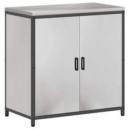 vidaXL Kitchen Storage Set HATTEM 3 pcs Silver Stainless Steel