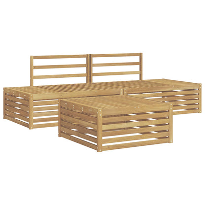 vidaXL 4 pcs Outdoor Sofa Set White