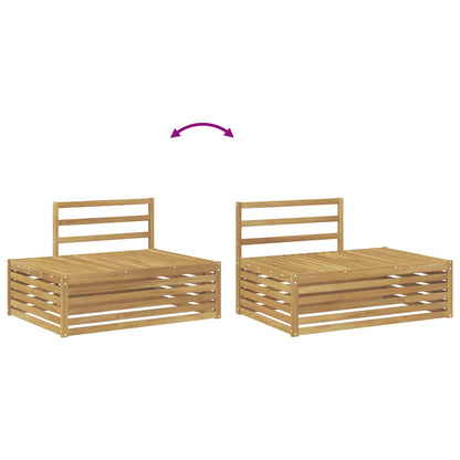 vidaXL 5 pcs Outdoor Sofa Set White