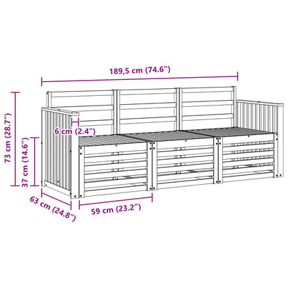 vidaXL Sofa Sets Solid Acacia Wood