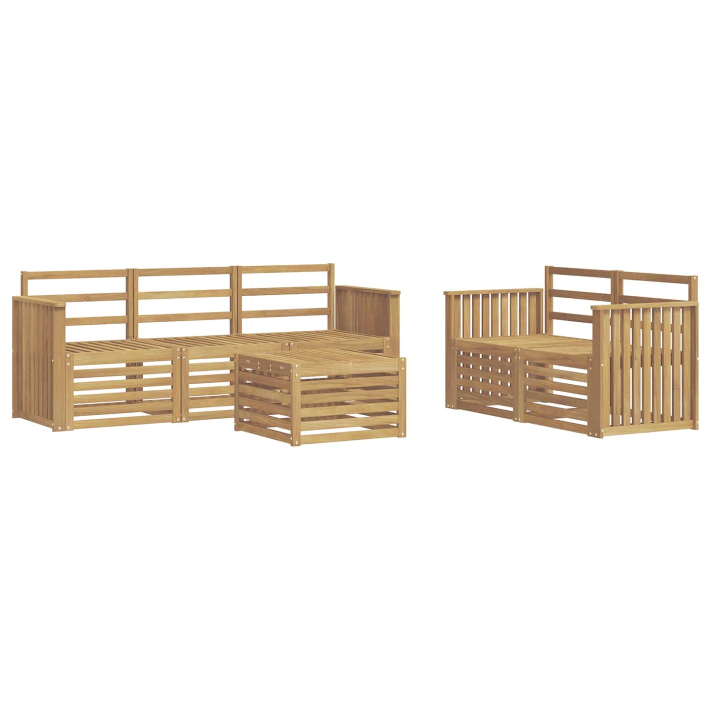 vidaXL Sofa Sets Solid Acacia Wood