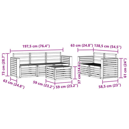 vidaXL Sofa Sets Solid Acacia Wood