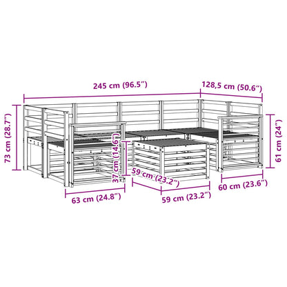 vidaXL Sofa Sets Solid Acacia Wood