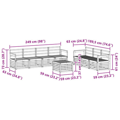 vidaXL Sofa Sets Solid Acacia Wood
