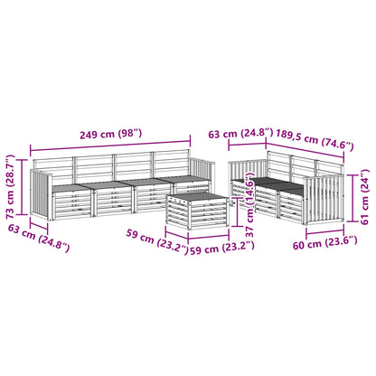 vidaXL Sofa Sets Solid Acacia Wood