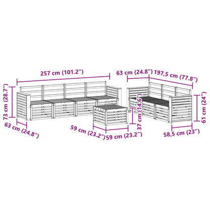 vidaXL Sofa Sets Solid Acacia Wood