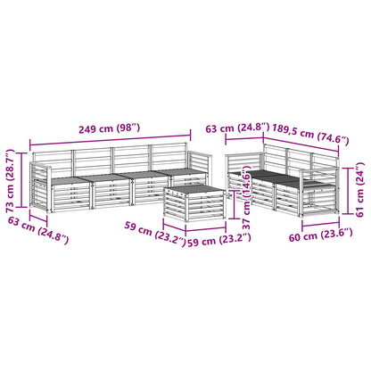 vidaXL Sofa Sets Solid Acacia Wood