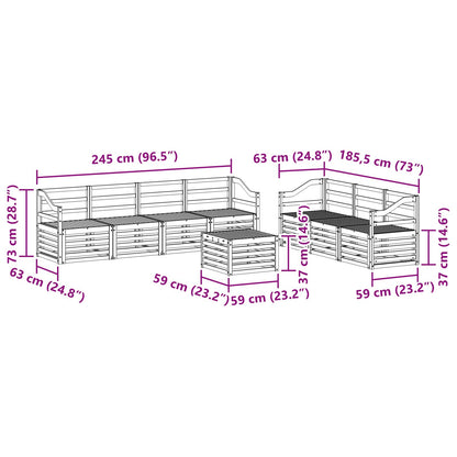 vidaXL Sofa Sets Solid Acacia Wood