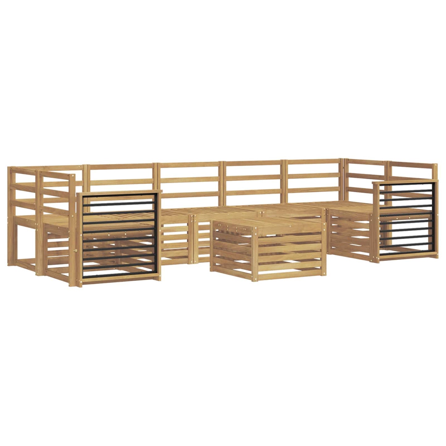 vidaXL Sofa Sets Solid Acacia Wood