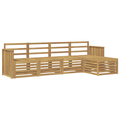 vidaXL Outdoor Sofa Set 5 pcs White 249 x 122.5 x 73 cm
