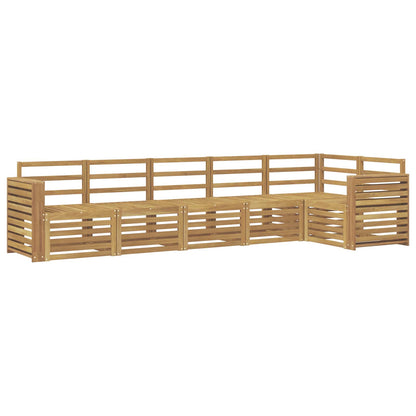 vidaXL Outdoor Sofa Set 6 pcs White 310 x 132.5 x 73 cm