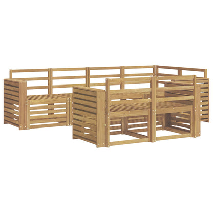 vidaXL Outdoor Sofa Set 7 pcs White 251 x 132.5 x 73 cm