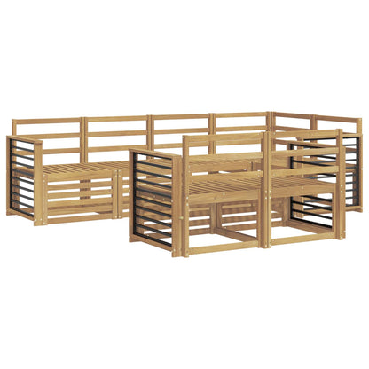 vidaXL Outdoor Sofa Set 7 pcs White 247 x 128.5 x 73 cm