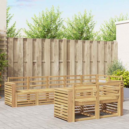 vidaXL Outdoor Sofa Set 8 pcs White 310 x 132.5 x 73 cm