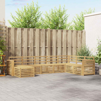vidaXL Outdoor Sofa Set 8 pcs White 310 x 191.5 x 73 cm