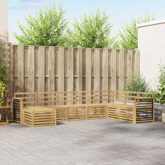 vidaXL Outdoor Sofa Set 8 pcs White 306 x 187.5 x 73 cm