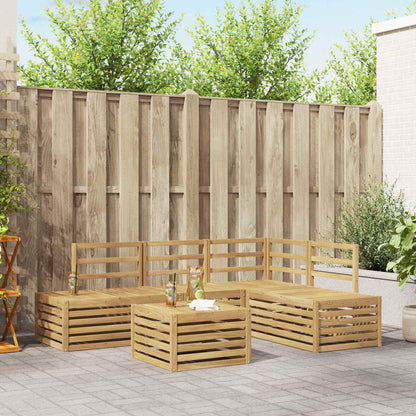 vidaXL Outdoor Sofa Set 5 Piece White