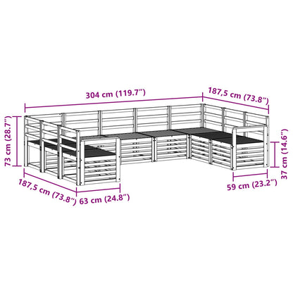 vidaXL Sofa Sets Solid Acacia Wood
