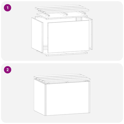 vidaXL Garden Bench Silver 60 x 40 x 43 cm Galvanised steel