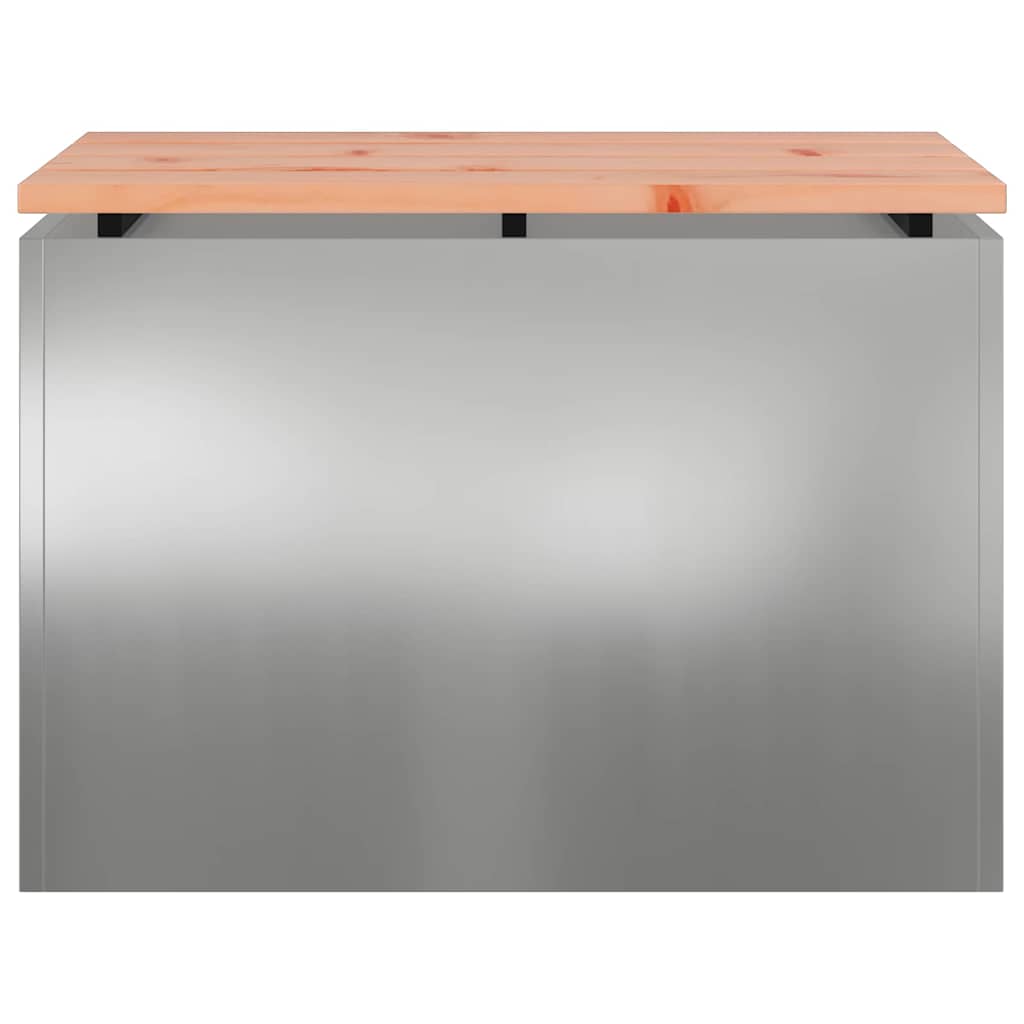 vidaXL Garden Bench Silver 60 x 40 x 43 cm Galvanised steel