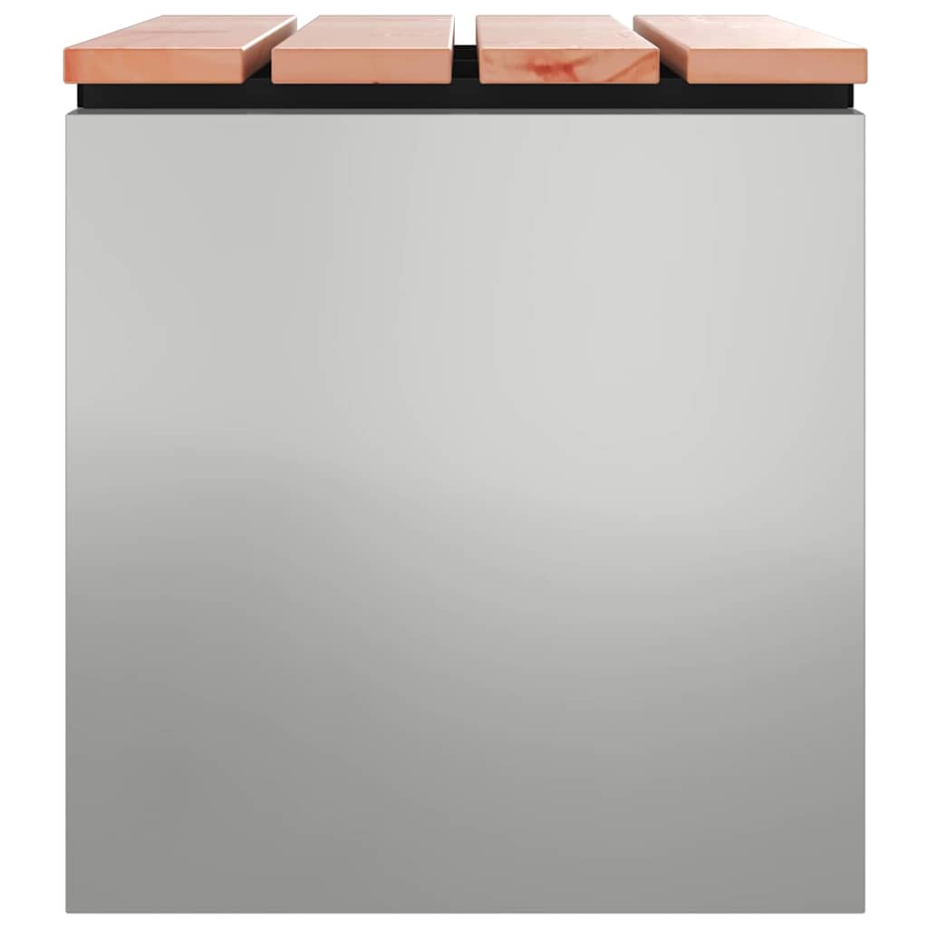 vidaXL Garden Bench Silver 60 x 40 x 43 cm Galvanised steel