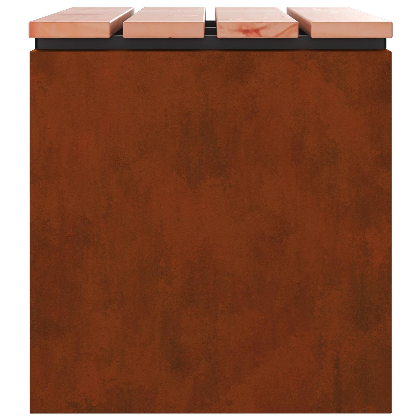 vidaXL Garden Bench Rusty 60 x 40 x 43 cm Weathering steel