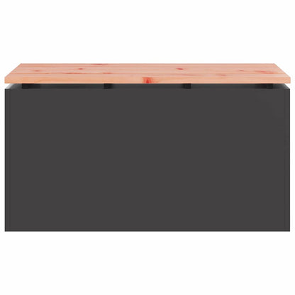 vidaXL Garden Bench Black 80 x 40 x43 cm Steel