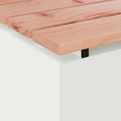 vidaXL Garden Bench White 80 x 40 x43 cm Steel