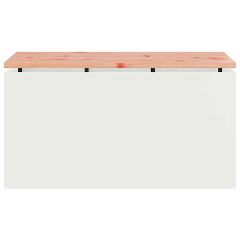 vidaXL Garden Bench White 80 x 40 x43 cm Steel