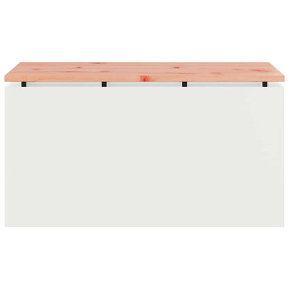 vidaXL Garden Bench White 80 x 40 x43 cm Steel