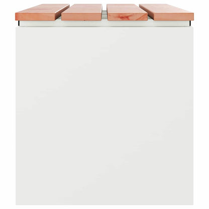 vidaXL Garden Bench White 80 x 40 x43 cm Steel