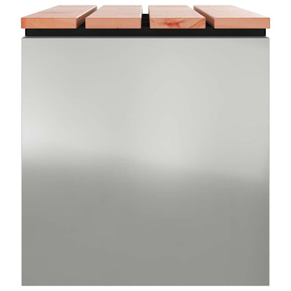 vidaXL Garden Bench Silver 80 x 40 x43 cm Galvanised steel