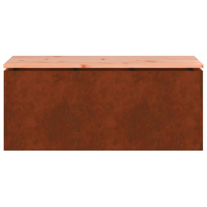 vidaXL Garden Bench Rusty 100 x 40 x 43 cm Weathering steel