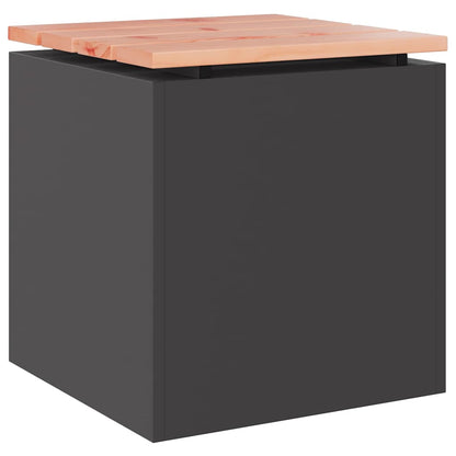 vidaXL Garden Bench Black 40 x 40 x 43 cm Steel