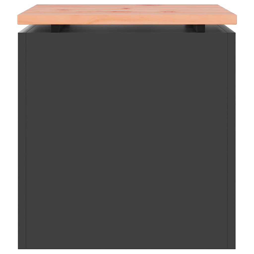 vidaXL Garden Bench Black 40 x 40 x 43 cm Steel