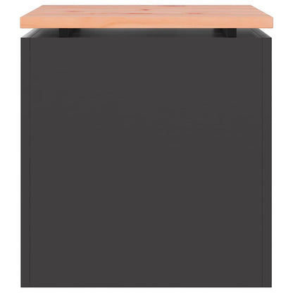 vidaXL Garden Bench Black 40 x 40 x 43 cm Steel