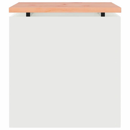 vidaXL Garden Bench White 40 x 40 x 43 cm Steel