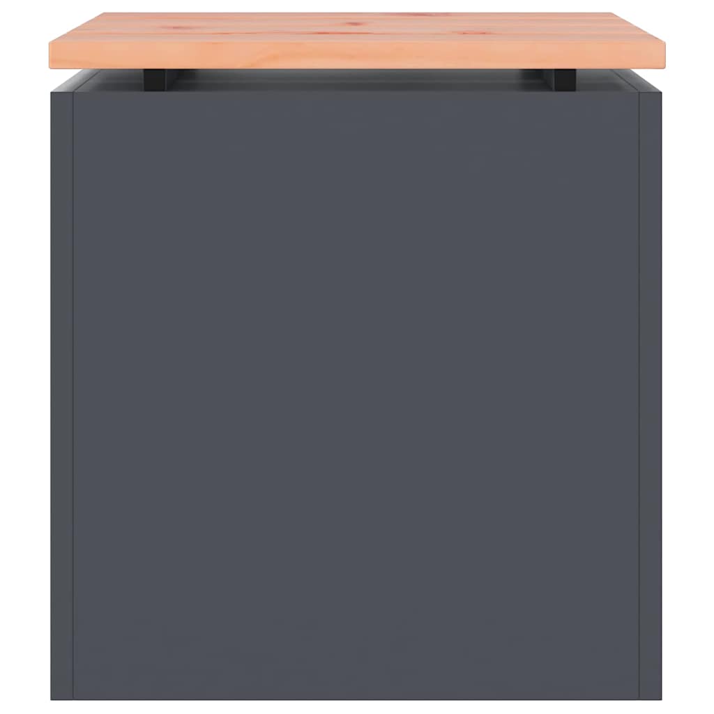 vidaXL Garden Bench Anthracite 40 x 40 x 43 cm Steel