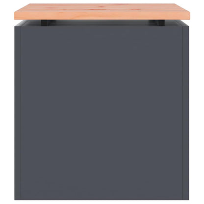 vidaXL Garden Bench Anthracite 40 x 40 x 43 cm Steel