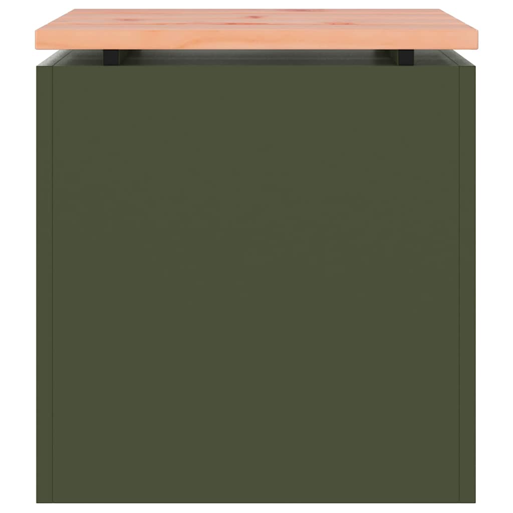 vidaXL Garden Bench Olive green 40 x 40 x 43 cm Steel