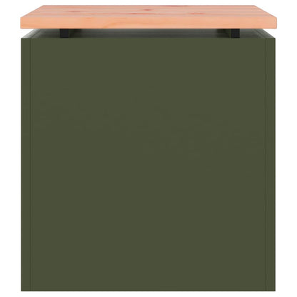 vidaXL Garden Bench Olive green 40 x 40 x 43 cm Steel
