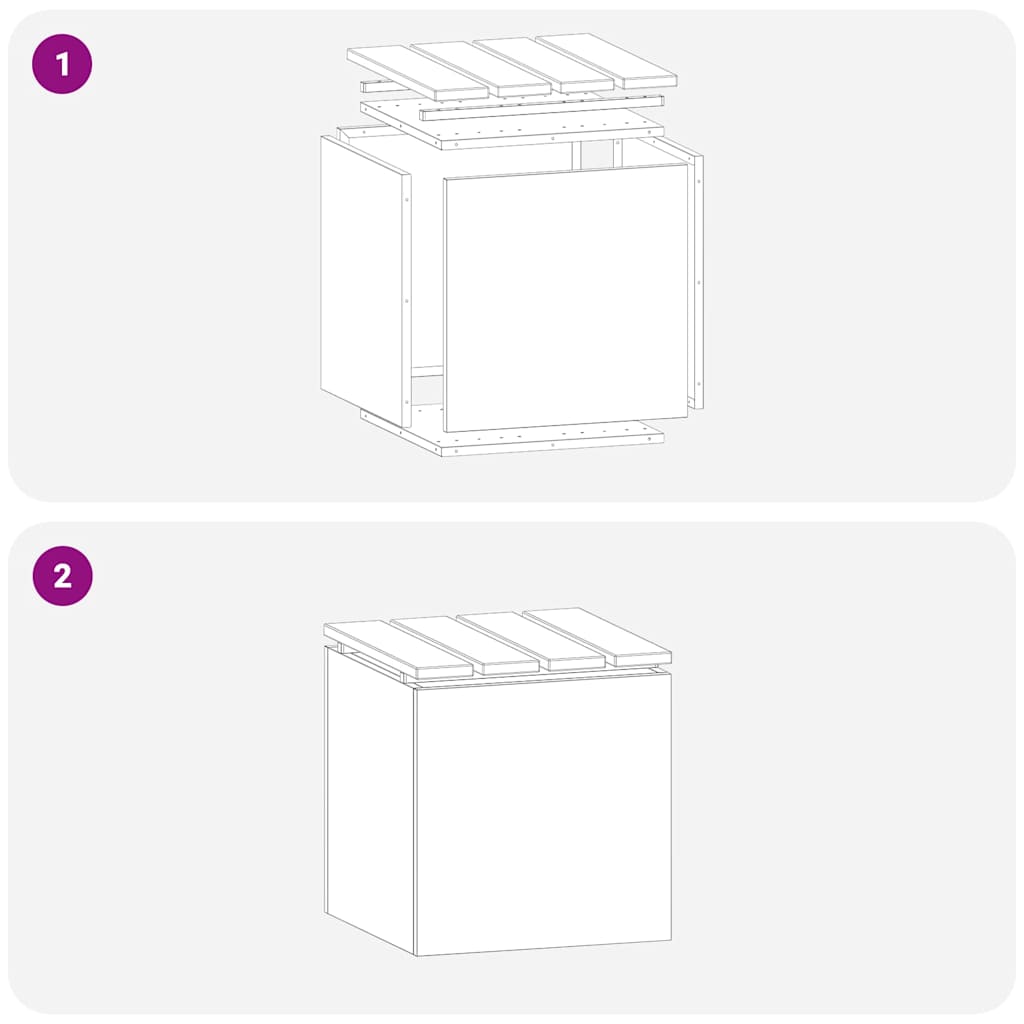 vidaXL Garden Bench Silver 40 x 40 x 43 cm Galvanised steel