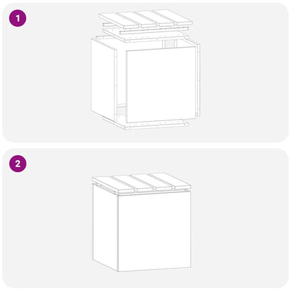 vidaXL Garden Bench Silver 40 x 40 x 43 cm Galvanised steel