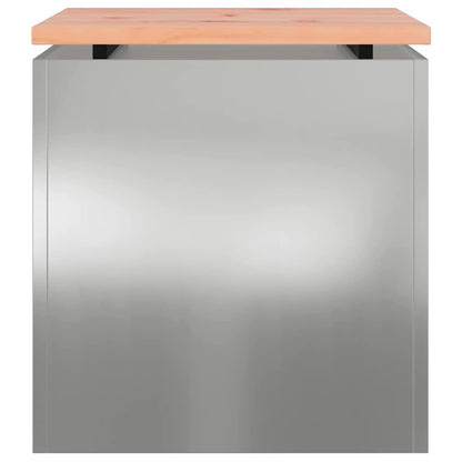 vidaXL Garden Bench Silver 40 x 40 x 43 cm Galvanised steel